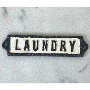 Vintage Laundry Sign. Door Tag.